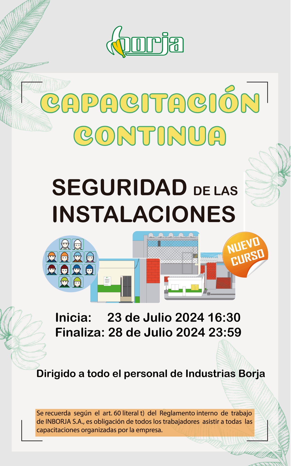 SEGURIDAD DE LAS INSTALACIONES