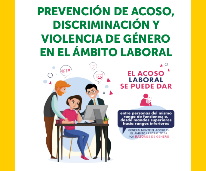 PREVENCIÓN DE ACOSO, DISCRIMINACIÓN Y VIOLENCIA DE GÉNERO EN EL ÁMBITO LABORAL