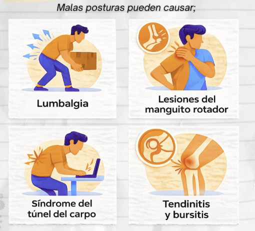 SENSIBILIZACIÓN DE LOS EFECTOS A LA SALUD QUE TIENE LA EXPOSICIÓN A LOS FACTORES ERGONÓMICOS: DOLOR LUMBAR, MANEJO DE CARGAS Y PAUSAS ACTIVAS
